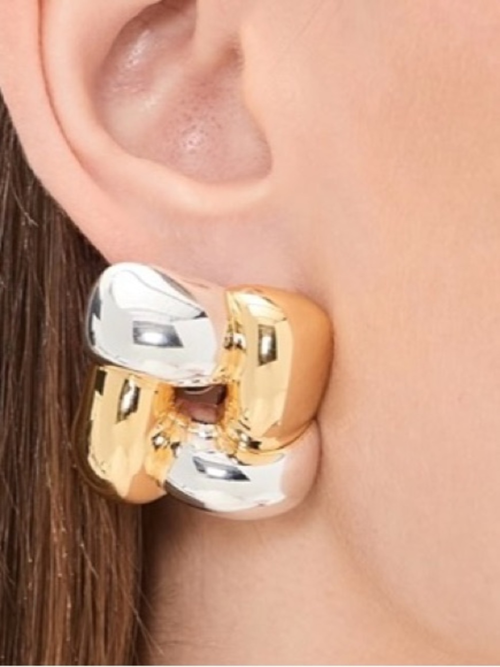 JENNY BIRD Medium Woven Square Earrings NEW
